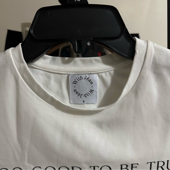 With Jean too good to be true tee size S - Picture 8 of 10